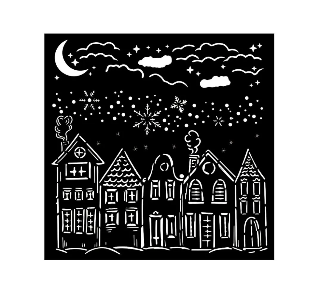 Stamperia Schablonieren|Malschablonen>Schablone "Classic Christmas"