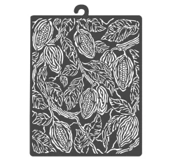 Stamperia Schablonieren|Malschablonen>Schablone "Coffee and Chocolate - Cocoa Beans"
