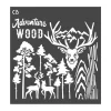 Ciao Bella Malschablonen|Schablonen>Schablone "Deers"