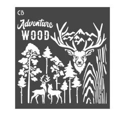 Ciao Bella Malschablonen|Schablonen>Schablone "Deers"