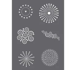 Rayher Malschablonen|Schablonen>Schablone "Dots", A5