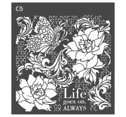 Ciao Bella Malschablonen|Schablonen>Schablone "Ethereal - Life goes on"