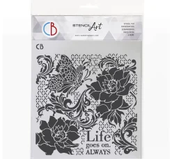Ciao Bella Malschablonen|Schablonen>Schablone "Ethereal - Life goes on"