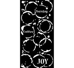 Stamperia Malschablonen|Schablonen>Schablone "Furry Friends - Coffee Prints"