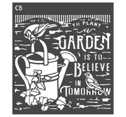 Ciao Bella Schablonieren|Malschablonen>Schablone "Gardentime"