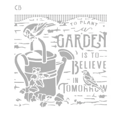 Ciao Bella Schablonieren|Malschablonen>Schablone "Gardentime"