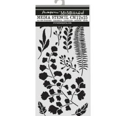 Stamperia Schablonieren|Malschablonen>Schablone "Herbarium Silvae - Leaves"