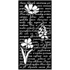 Stamperia Schablonieren|Malschablonen>Schablone "Herbarium Silvae - Letter With Flowers"