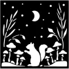 Stamperia Malschablonen|Schablonen>Schablone "Herbarium Silvae - Squirrel"