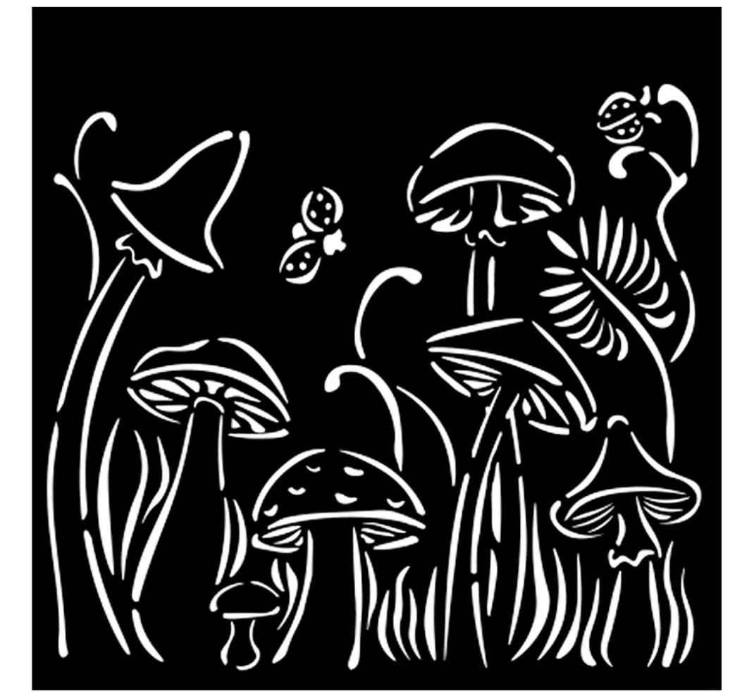 Stamperia Schablonieren|Malschablonen>Schablone "Hidden Grove", 12 x 12 cm