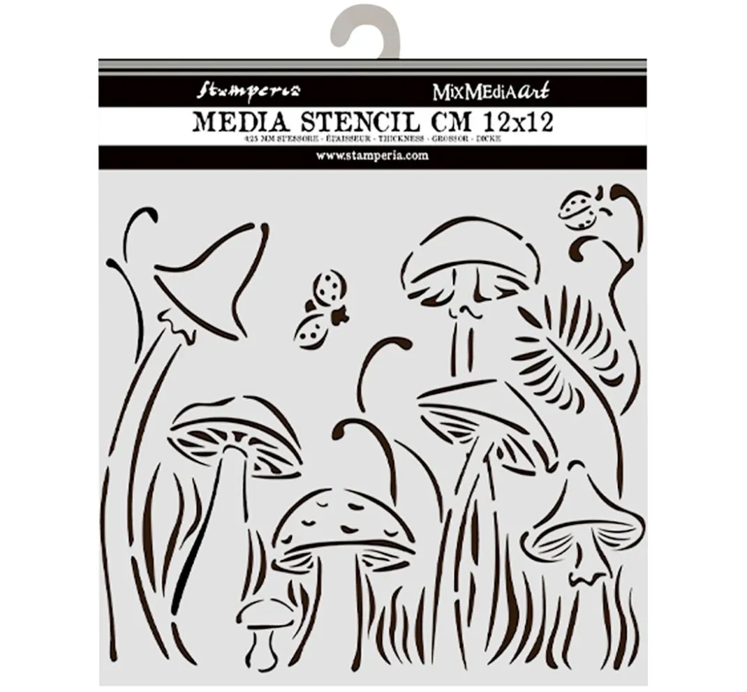 Stamperia Schablonieren|Malschablonen>Schablone "Hidden Grove", 12 x 12 cm