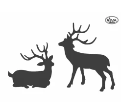 Viva Decor Malschablonen|Schablonen>Schablone "Hirsche"