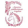 Stamperia Malschablonen|Schablonen>Schablone "Horse Love"