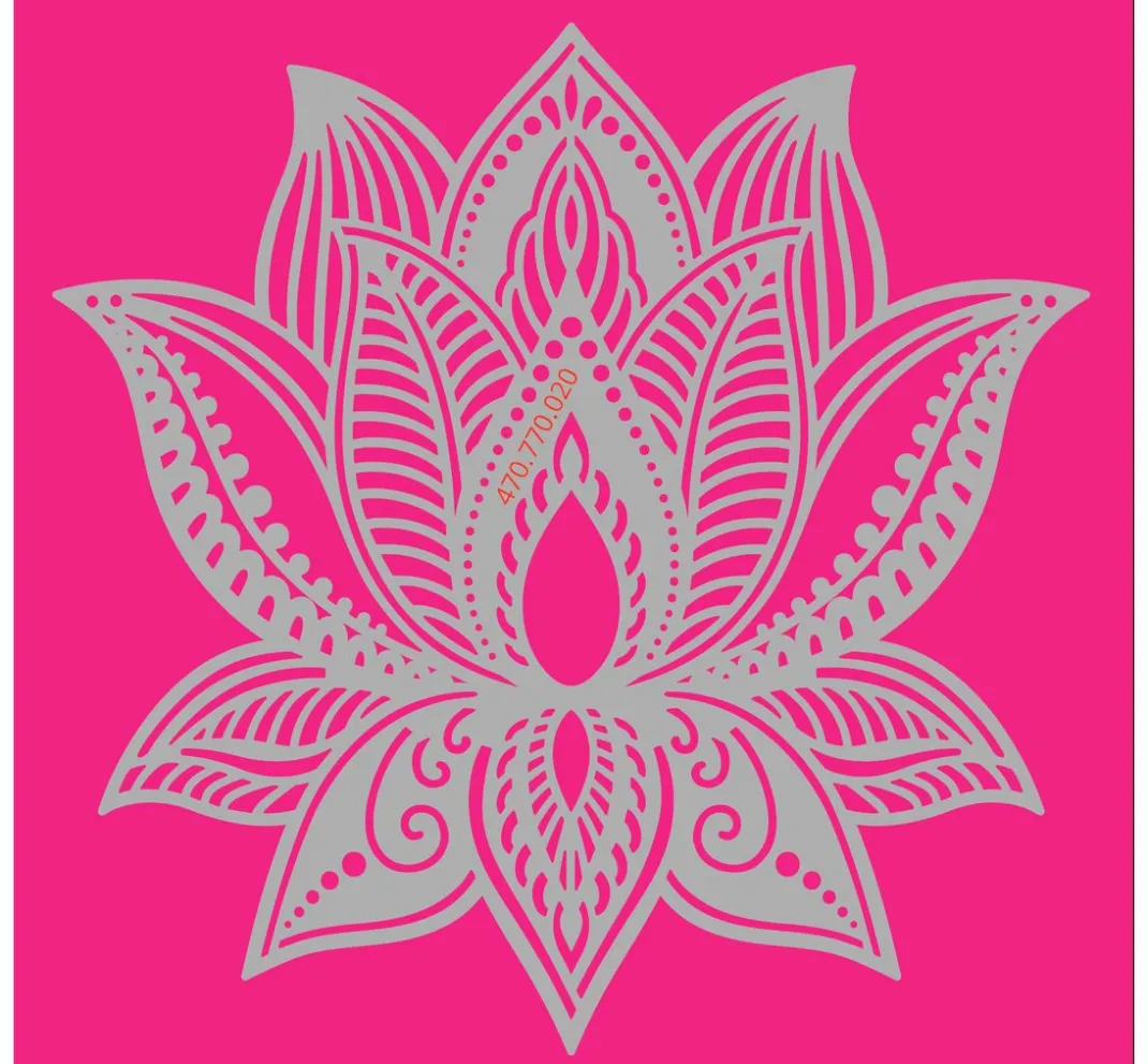 Pronty Crafts Textil-Design|Schablonieren>Schablone "Lotus Blume", 15x15cm