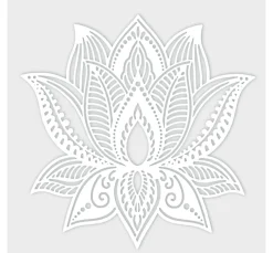 Pronty Crafts Textil-Design|Schablonieren>Schablone "Lotus Blume", 15x15cm