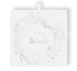 Stamperia Malschablonen|Schablonen>Schablone "Love Winter"