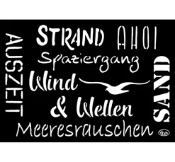 Viva Decor Malschablonen|Schablonen>Schablone "Maritime Wörter", DIN A4