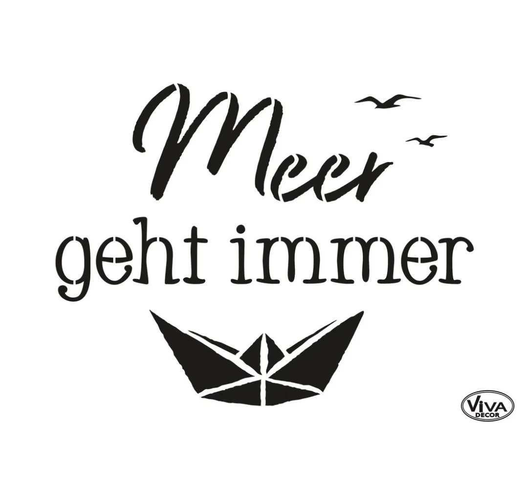 Viva Decor Malschablonen|Schablonen>Schablone "Meer geht immer"