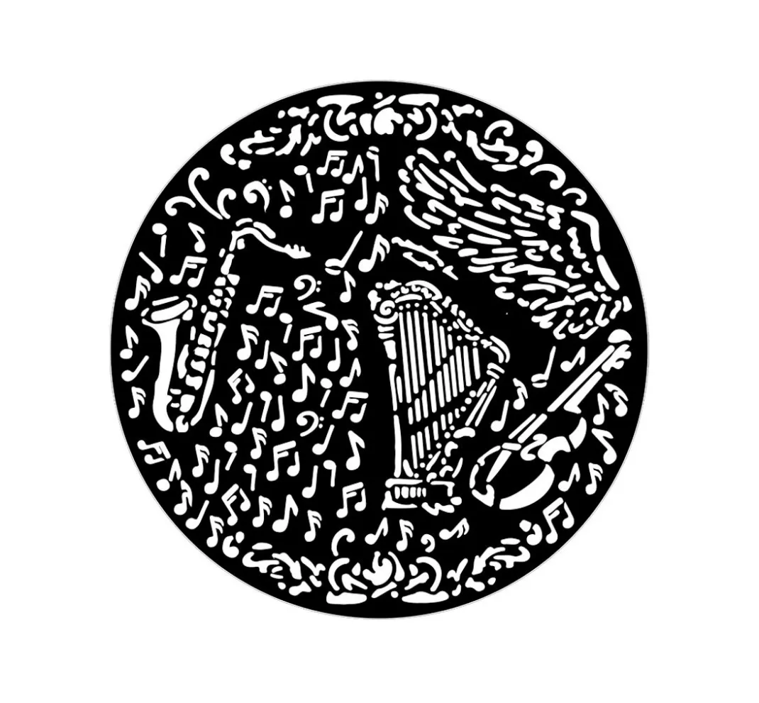 Stamperia Malschablonen|Schablonen>Schablone "Music", Violin and Trumpet