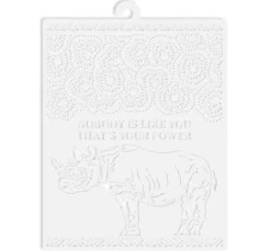 Stamperia Malschablonen|Schablonen>Schablone "Nashorn"