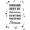 Viva Decor Malschablonen|Schablonen>Schablone "Nimm dir Zeit"