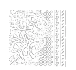 Stamperia Malschablonen|Schablonen>Schablone "Orchids and Cats - Pattern"