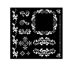 Stamperia Schablonieren|Malschablonen>Schablone "Precious - Frames"