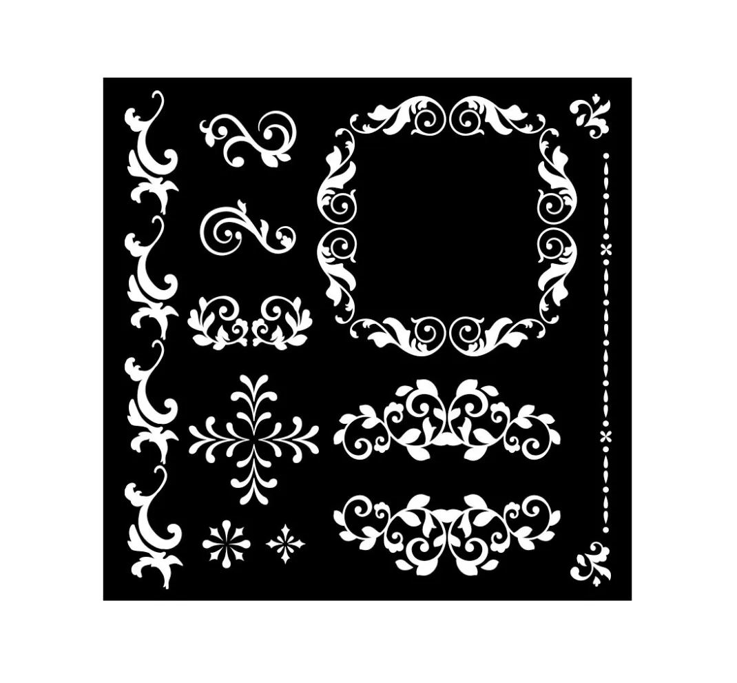 Stamperia Schablonieren|Malschablonen>Schablone "Precious - Frames"
