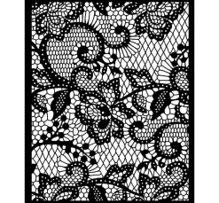 Stamperia Schablonieren|Malschablonen>Schablone "Quiet Days- Floral Lace"