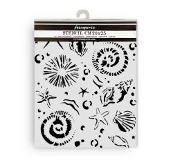 Stamperia Schablonieren|Malschablonen>Schablone "Silent Sea - Starfish"
