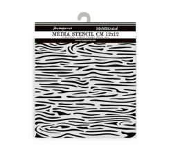 Stamperia Schablonieren|Malschablonen>Schablone "Silent Sea - Wood Pattern", 12x12cm
