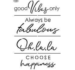 Viva Decor Malschablonen|Schablonen>Schablone "Statement T-Shirt Words"