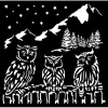 Stamperia Schablonieren|Malschablonen>Schablone "The Owl's House - Owls"