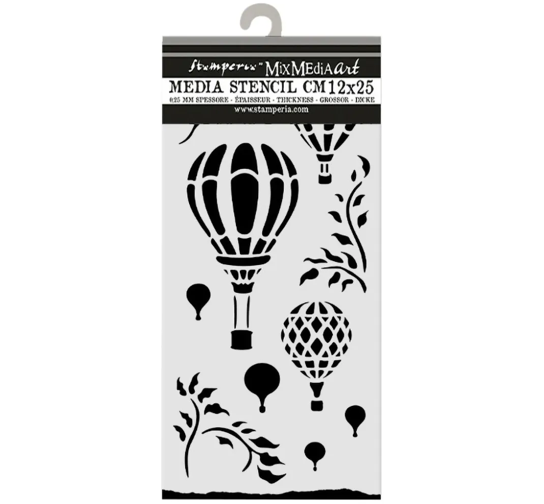 Stamperia Schablonieren|Schablonen>Schablone "Timeless - Air Balloons"