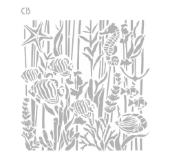 Ciao Bella Schablonieren|Malschablonen>Schablone "Under the Ocean"