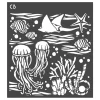 Ciao Bella Schablonieren|Malschablonen>Schablone "Underwater"