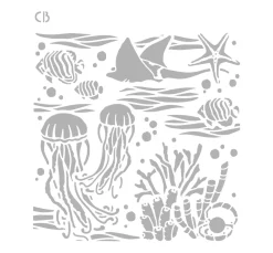 Ciao Bella Schablonieren|Malschablonen>Schablone "Underwater"