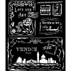 Stamperia Schablonieren|Malschablonen>Schablone "Venice", Cards
