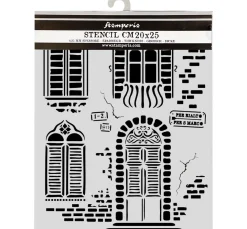 Stamperia Schablonieren|Malschablonen>Schablone "Venice", Windows