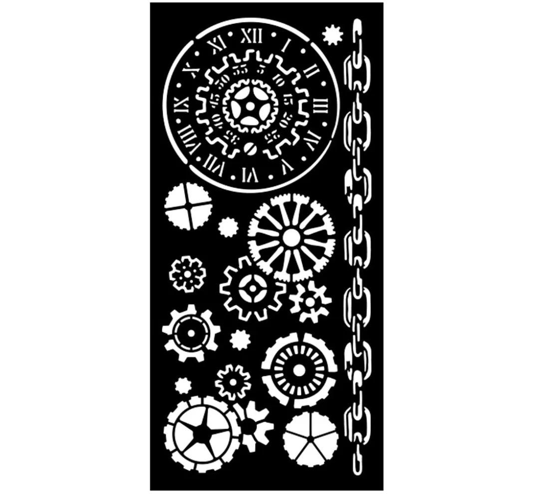 Stamperia Schablonieren|Malschablonen>Schablone "Voyages Fantastiques - Mechanisms"