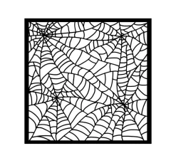 Stamperia Schablonieren|Malschablonen>Schablone "Whispering Woods - Spider Pattern"
