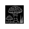 Stamperia Schablonieren|Malschablonen>Schablone "Whispering Woods - Mushrooms"