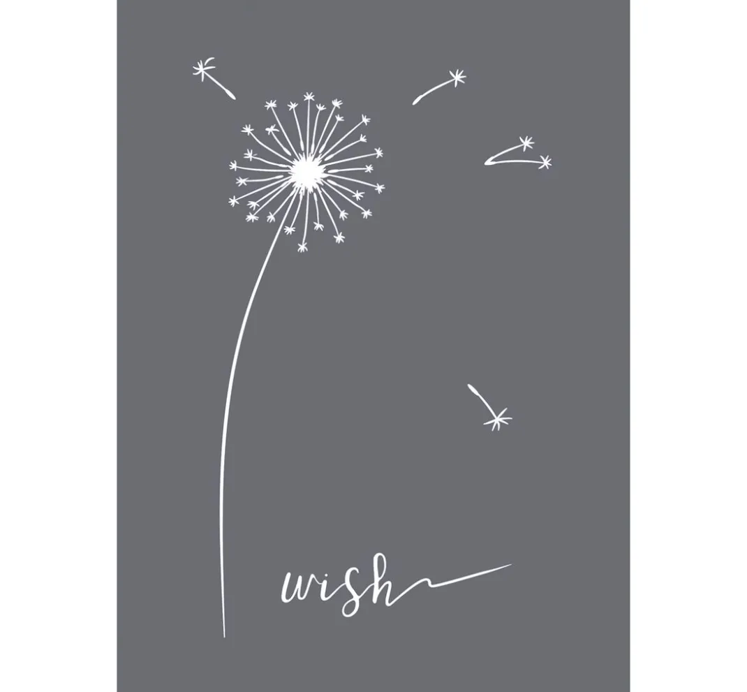 Rayher Textil-Design|Malschablonen>Schablone "Wish" mit Rakel