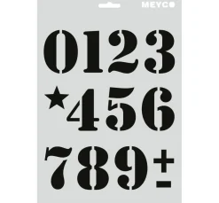 Meyco Schablonieren|Malschablonen>Schablonen-Set "Buchstaben & Zahlen"