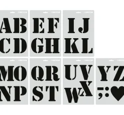 Meyco Malschablonen|Schablonen>Schablonen-Set "XL Buchstaben"