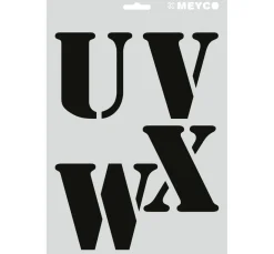 Meyco Malschablonen|Schablonen>Schablonen-Set "XL Buchstaben"