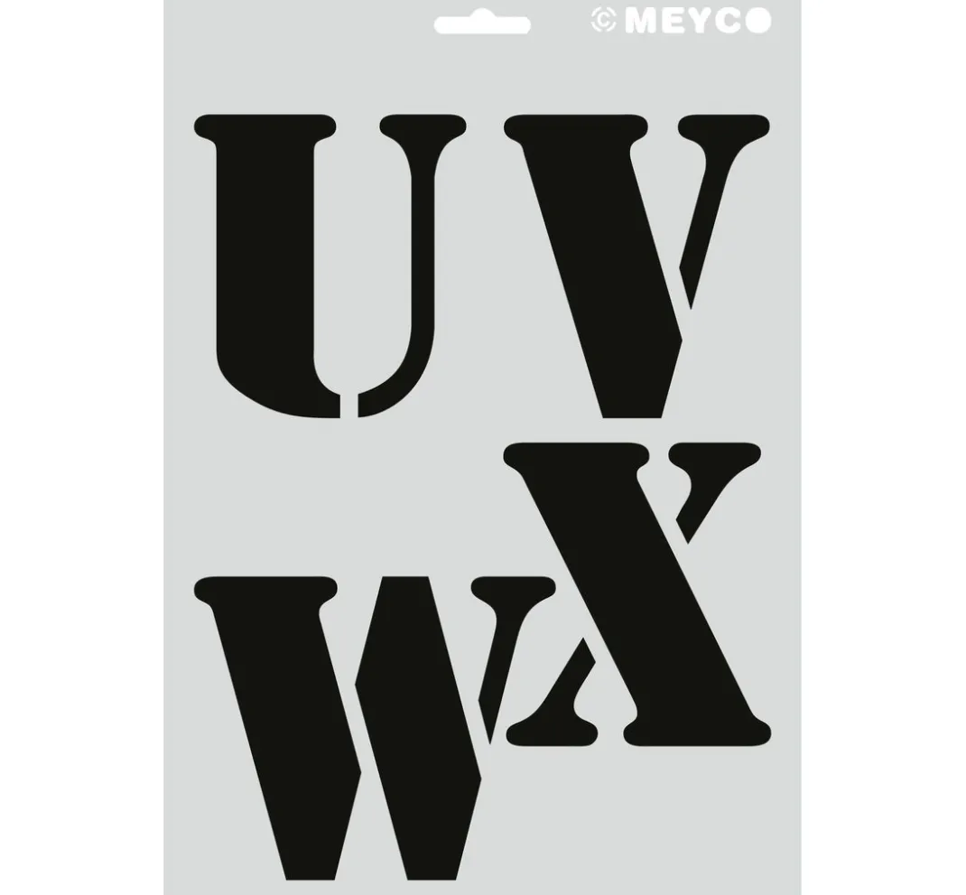 Meyco Malschablonen|Schablonen>Schablonen-Set "XL Buchstaben"
