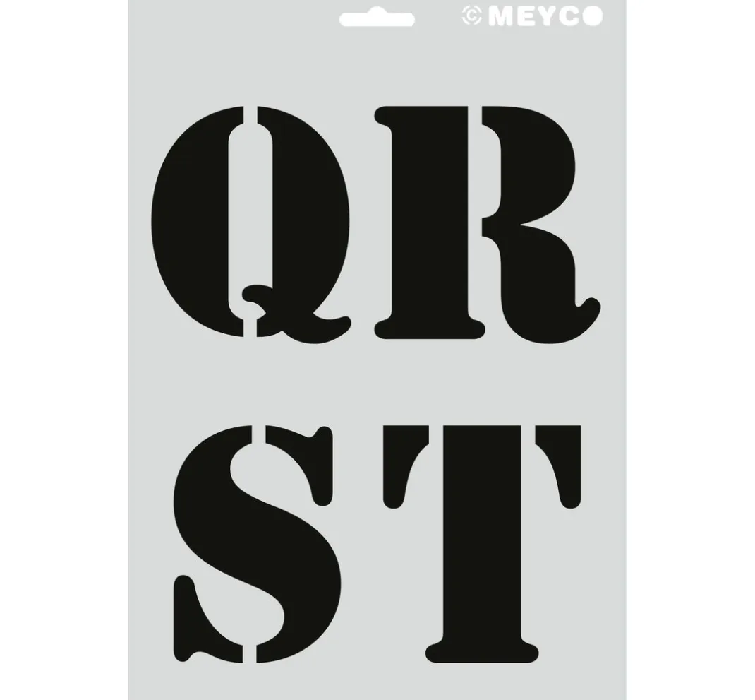 Meyco Malschablonen|Schablonen>Schablonen-Set "XL Buchstaben"