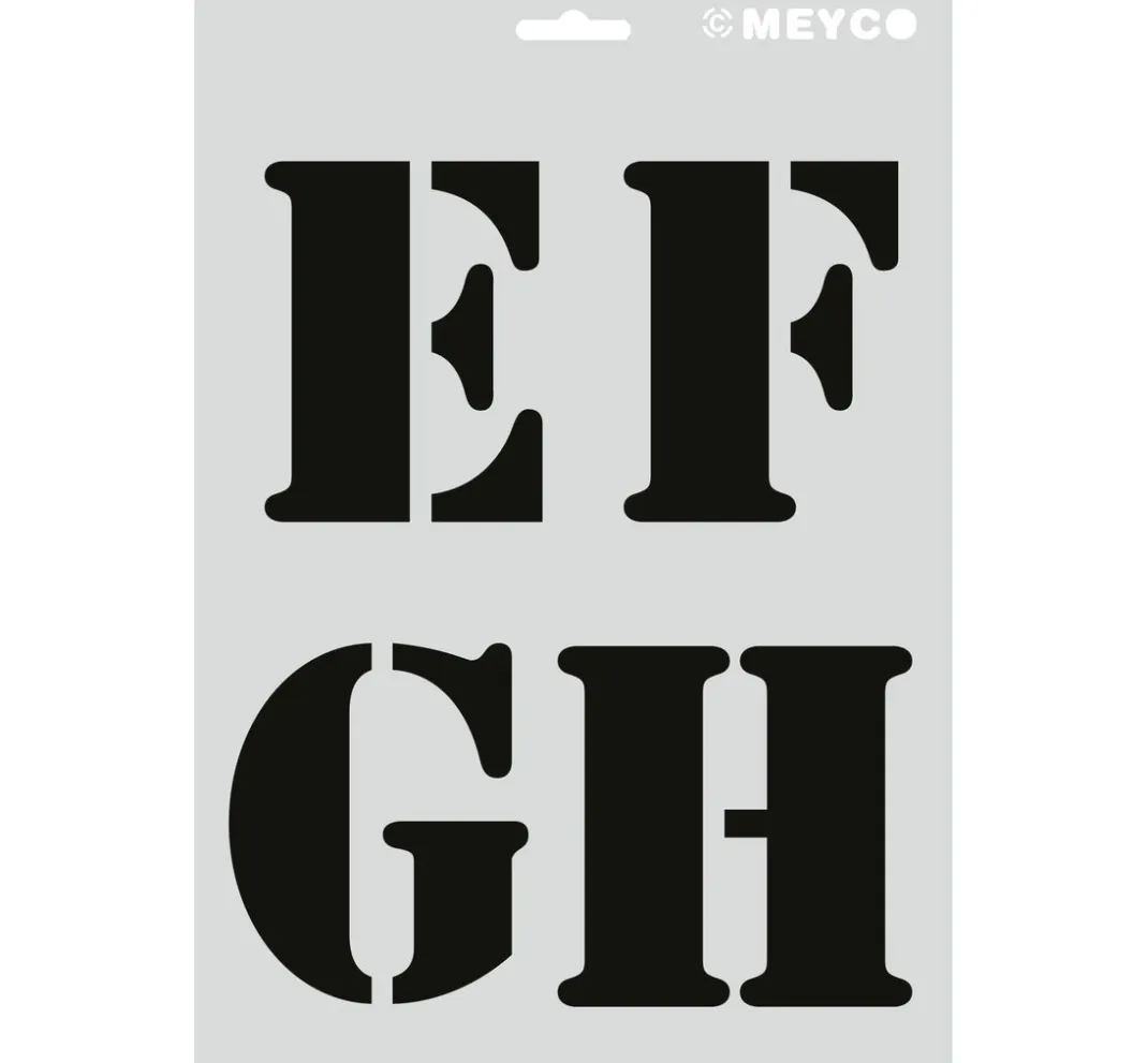 Meyco Malschablonen|Schablonen>Schablonen-Set "XL Buchstaben"