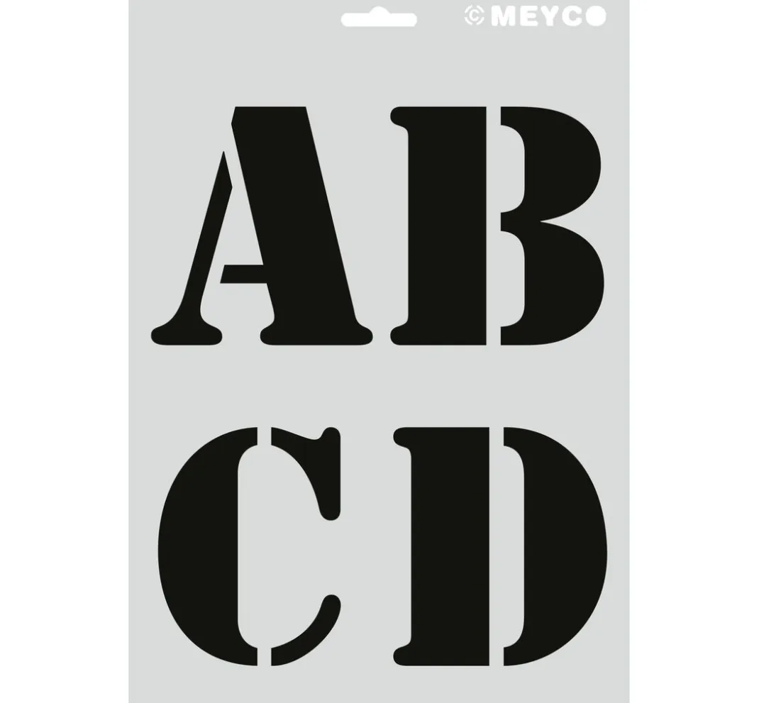 Meyco Malschablonen|Schablonen>Schablonen-Set "XL Buchstaben"
